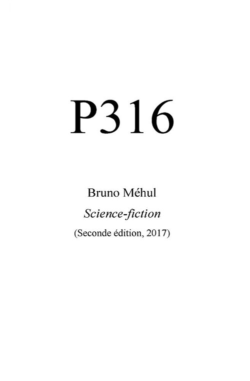 P316 seconde edition: seconde ?ition 2017 (Paperback)