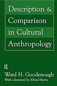 Description and Comparison in Cultural Anthropology (Hardcover)