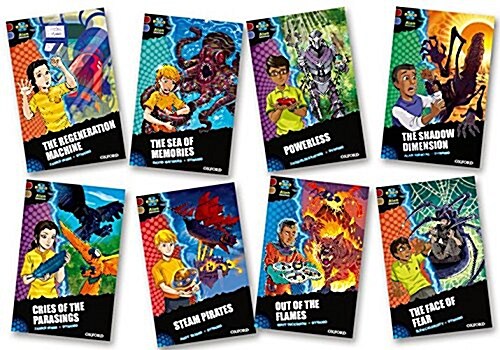 Project X Alien Adventures: Dark Red Book Band, Oxford Levels 17-18: Dark Red Book Band, Mixed Pack of 8 (Paperback)
