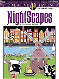 Creative Haven Nightscapes Coloring Book (Paperback)
