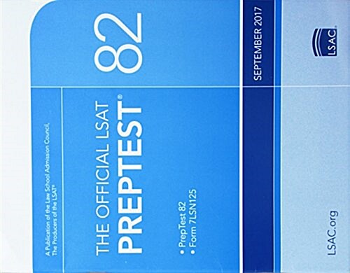 The Official LSAT Preptest 82: (Sept. 2017 LSAT) (Paperback)