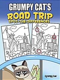 Grumpy Cats Road Trip Spot-The-Differences (Paperback)