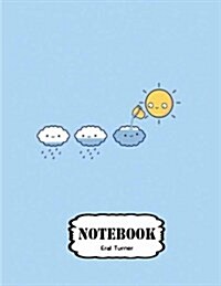 Notebook: Sun N Cloud: Pocket Notebook Journal Diary, 120 Pages, 8.5 X 11 (Notebook Lined, Blank No Lined) (Paperback)