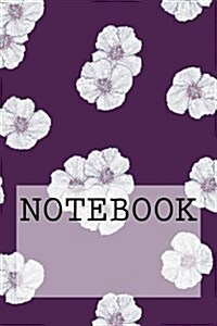 Notebook: Flower Petals in Purple, Lake District. Dotted (6 X 9): Dotted Paper Notebook (Paperback)