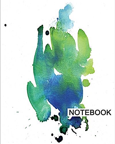 Notebook: 8 x 10, For Writing, Journaling, & Notes, 100 Pages, Watercolor (3), [Classic Notebook] (Paperback)