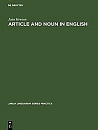 Article and Noun in English (Hardcover, Reprint 2017)