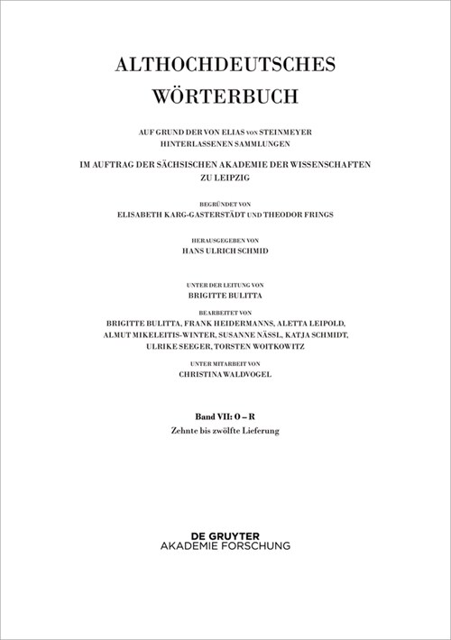 De Gruyter Akademie Forschung (Paperback)