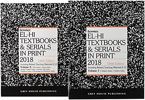 El-Hi Textbooks & Serials in Print - 2 Volume Set, 2018 (Hardcover)