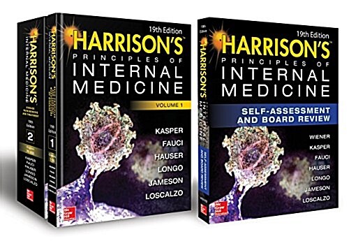Harrisons Principles of Internal Medicine 19th EDI Tion and Harrisons Principles of Internal Medicine Self-Assessment and Board Review, 19th Edition (Hardcover, 19)