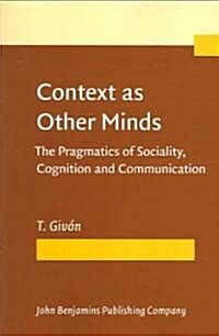 Context As Other Minds (Paperback)