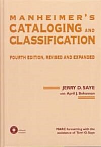 Manheimers Cataloging and Classification, Revised and Expanded (Hardcover, 4, Rev and Expande)