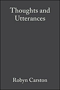 Thoughts and Utterances (Paperback)