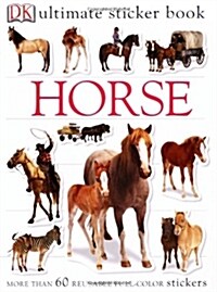 Ultimate Sticker Book: Horse [With 60+ Reusable Stickers] (Paperback)