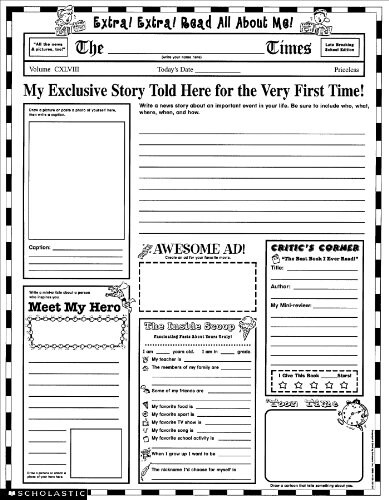 Instant Personal Poster Sets Read All about Me: 30 Big Write-And-Read Learning Posters Ready for Kids to Personalize and Display with Pride! (Paperback)