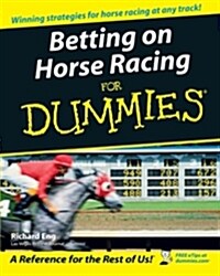 Betting On Horse Racing For Dummies (Paperback)