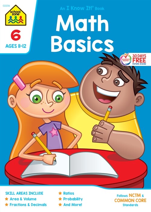School Zone Math Basics Grade 6 Workbook (Paperback, Deluxe Workbook)