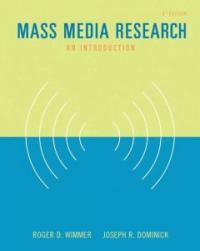 Mass media research : an introduction 8th ed