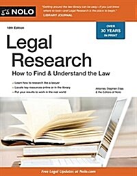 Legal Research: How to Find & Understand the Law (Paperback)