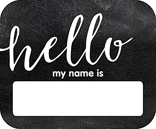 Industrial Chic Hello Name Tags (Other)