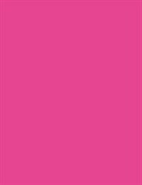 Fuchsia 101 - Cornell Notes Notebook B: Style B, 101 Pages/50 Sheets, 8.5 X 11, Medium Ruled (Paperback)