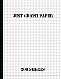 Just Graph Paper 200 Sheets: 4x4 Grid Paper (Paperback)