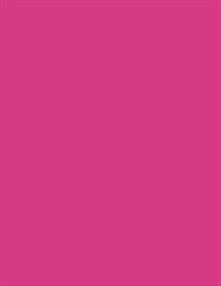 Fuchsia 101 - Cornell Notes Notebook D: Style D, 101 Pages/50 Sheets, 8.5 X 11 (Paperback)