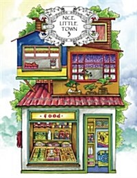 Adult Coloring Book: Nice Little Town (Paperback)