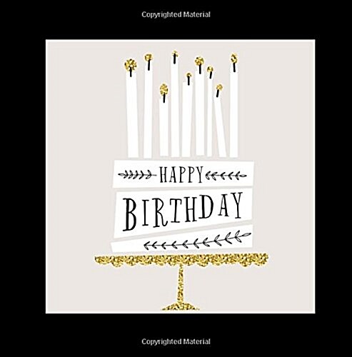 Happy Birthday: Guest Book Color-Filled Inside Fluer de Lis End Pages Gifts for Men 26th 27th 28th 29th 31st 32nd 33rd 34th 3th 37th 3 (Paperback)