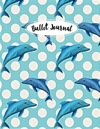 Bullet journal: quarterly planner with blank yearly & monthly calendar, and habit tracker, 120 dot grid & 15 lined pages, 8.5x11in, bl (Paperback)