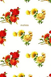 Notes: Designer Floral Notebook Wide-Ruled: 175-Page Floral Design Notebook (Paperback)