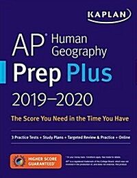 [중고] AP Human Geography Prep Plus 2019-2020: 3 Practice Tests + Study Plans + Targeted Review & Practice + Online (Paperback)