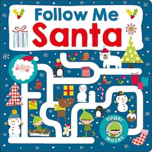 [중고] Maze Book: Follow Me Santa (Board Books)