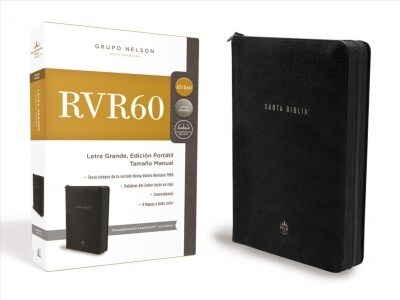 Santa Biblia Rvr1960- Edicion Portatil Con Cremallera (Leather)