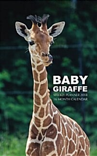 Baby Giraffe Weekly Planner 2018: 16 Month Calendar (Paperback)