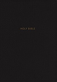 NKJV, Journal the Word Bible, Imitation Leather, Black, Red Letter Edition, Comfort Print: Reflect, Journal, or Create Art Next to Your Favorite Verse (Imitation Leather)