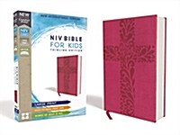 Niv, Bible for Kids, Large Print, Leathersoft, Pink, Red Letter, Comfort Print: Thinline Edition (Leather)