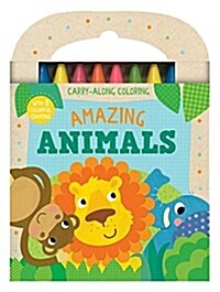 Amazing Animals: Carry-Along Coloring (Hardcover)