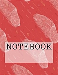 Notebook: Slug in Pink, Rydal Water, Lake District. Ruled (8.5 X 11): Ruled Paper Notebook (Paperback)