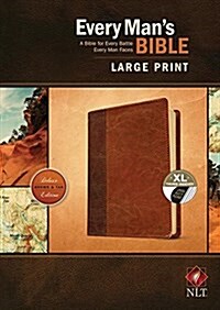 Every Mans Bible NLT, Large Print, Tutone (Imitation Leather)