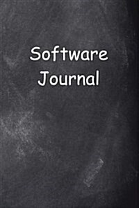 Software Journal Chalkboard Design: (Notebook, Diary, Blank Book) (Paperback)