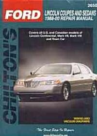 Lincoln Coupes and Sedans, 1988-00 (Paperback, 1989-2000)