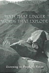 Texts That Linger Words That E (Paperback)