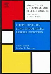 Perspectives on Lung Endothelial Barrier Function (Hardcover, New)