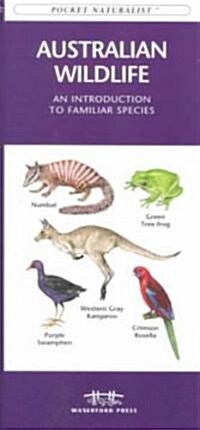 Australia Wildlife: A Folding Pocket Guide to Familiar Animals (Hardcover)