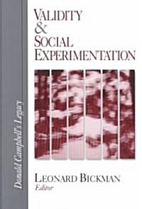 Validity and Social Experimentation: Donald Campbells Legacy (Paperback)