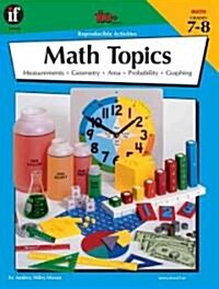 Math Topics, Grades 7-8 (Paperback)