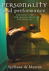 [중고] Personality and Performance: Foundations for Managerial Psychology (Paperback)