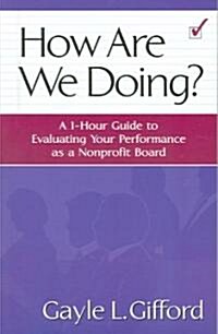 How Are We Doing? (Paperback)