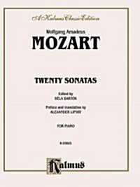 Mozart 20 Sonatas Bartok P/S (Paperback)