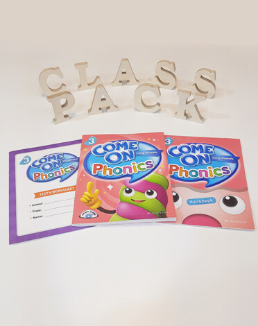 Come On Phonics 3 Class Pack (Student Book + Workbook + Test & Worksheet)